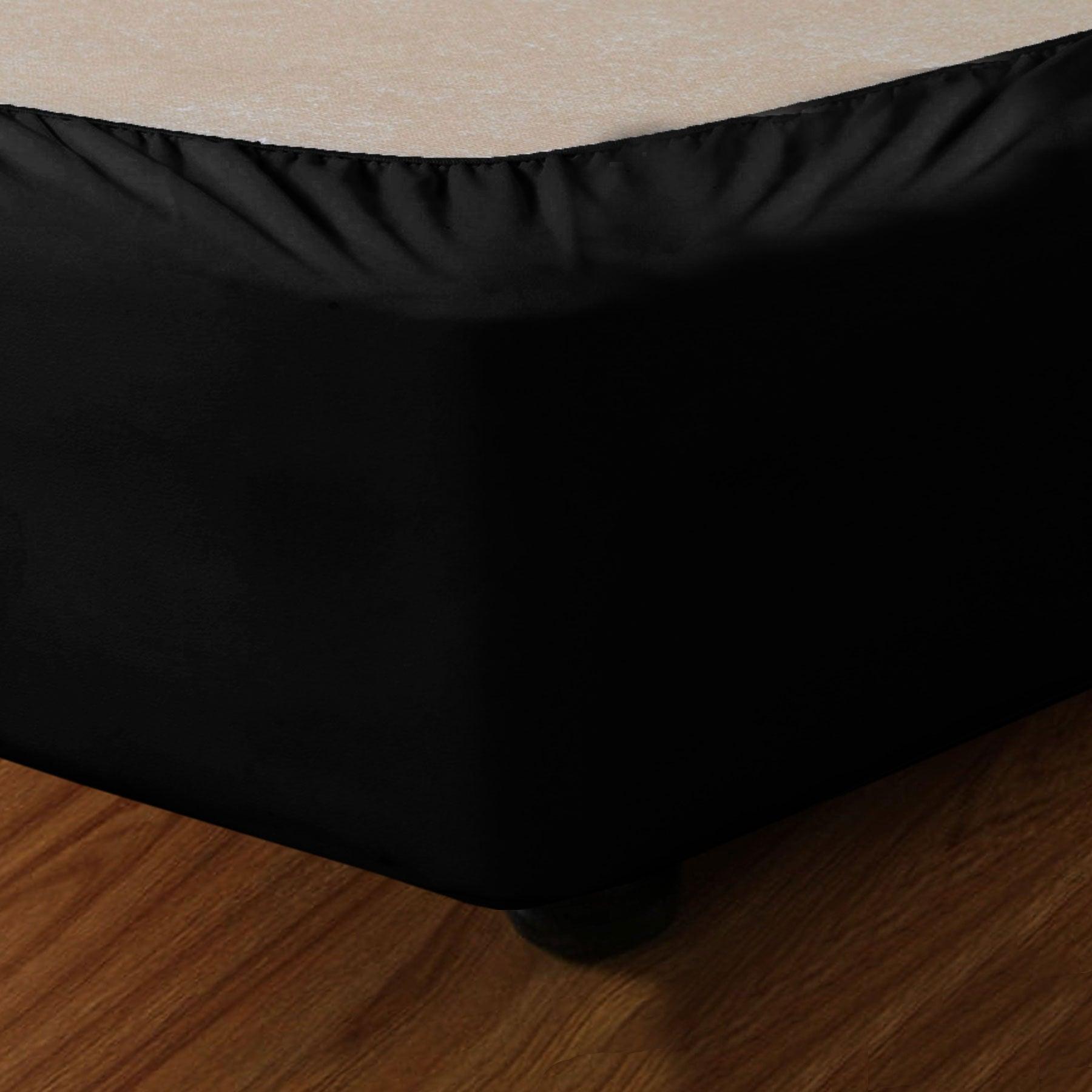 Apartmento Stretch Valance Ebony (Black) SINGLE - Harrogates