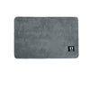Asha Anti Slip Polyester Bath Mat 50 x 80 cm Grey - Harrogates