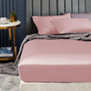 Ramesses 1500TC Elite Egyptian Cotton Sateen Fitted Sheet Combo Set Rose Pink Single - Harrogates