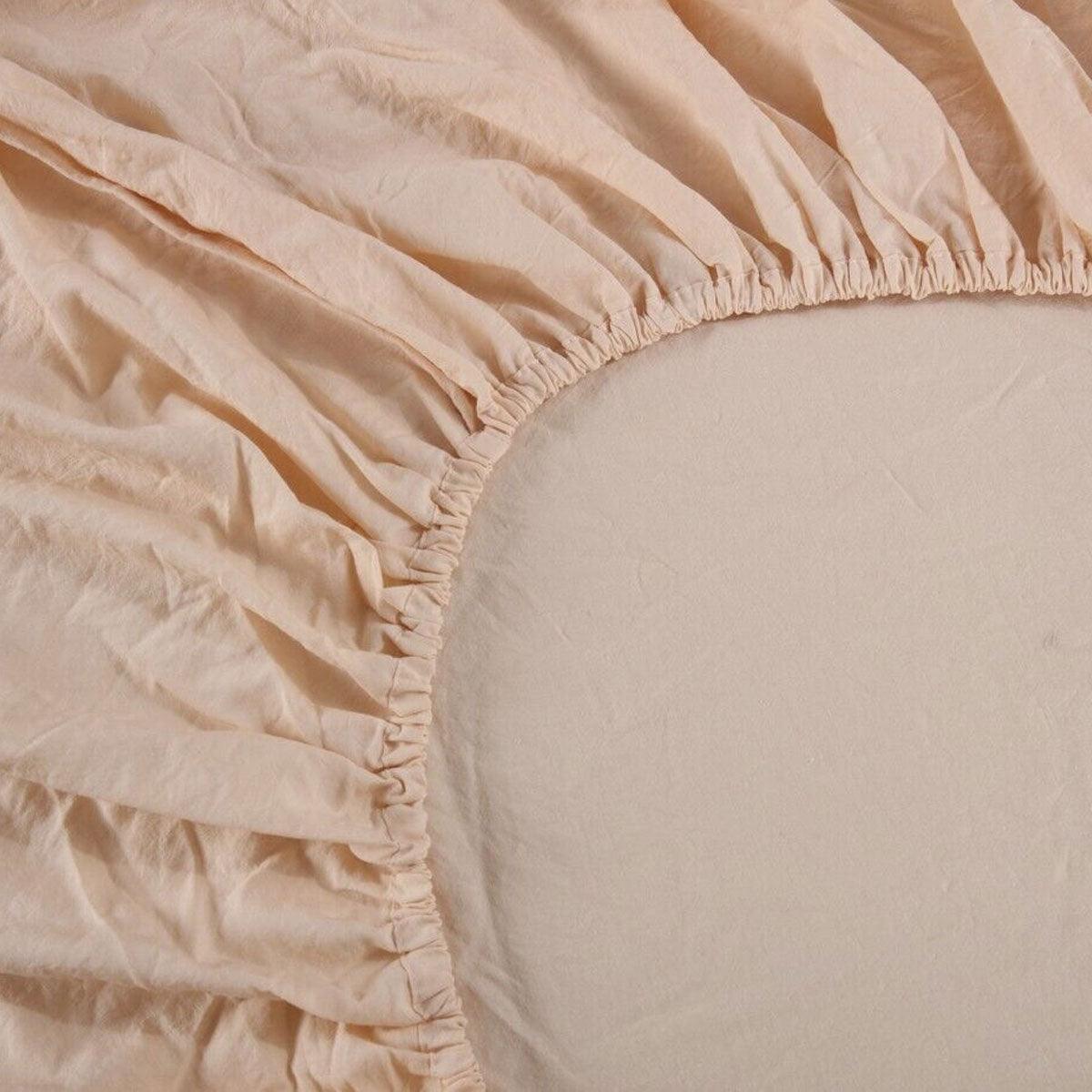 Ramesses 1000TC Linen Bamboo Fitted Sheet Combo Set Linen Queen - Harrogates