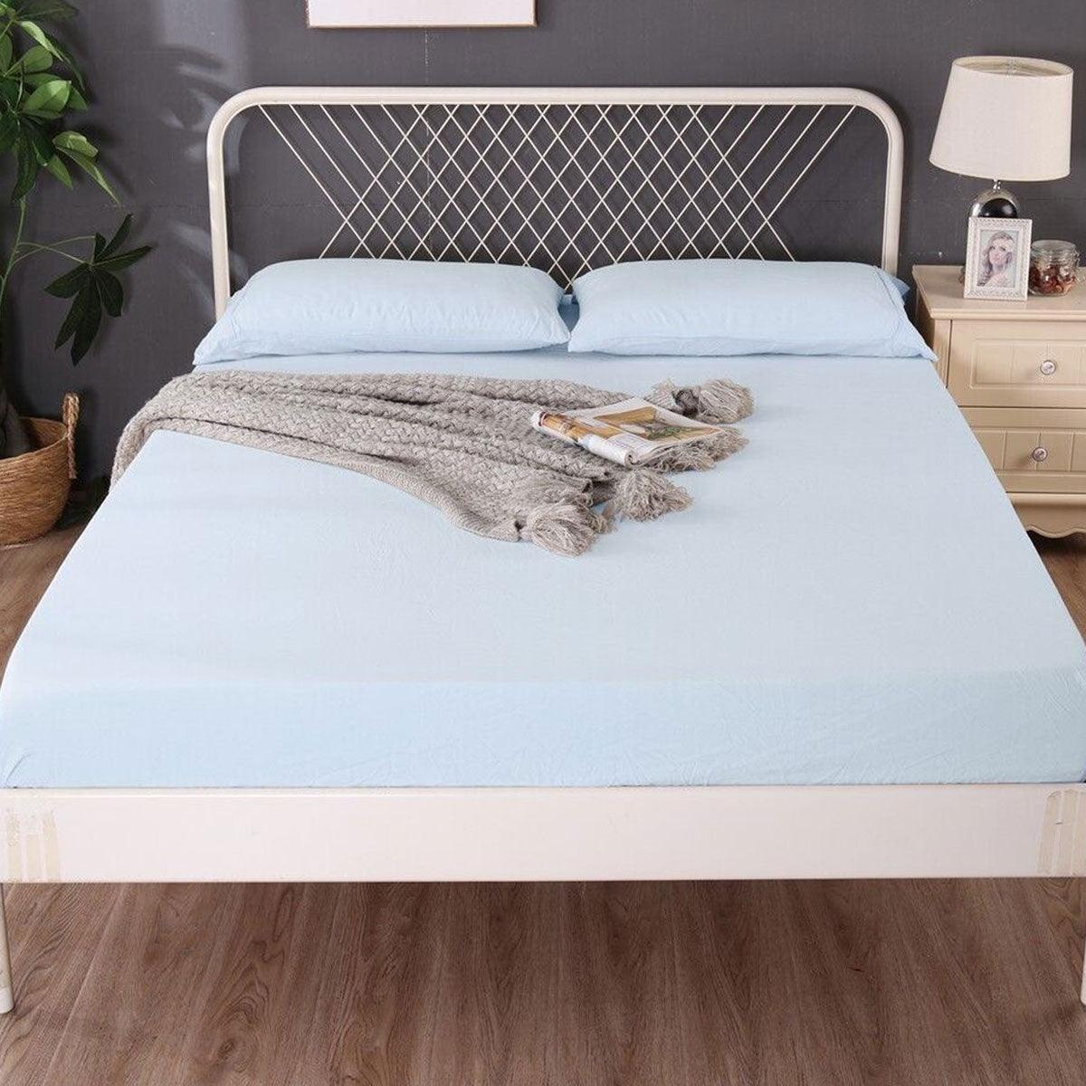 Ramesses 1000TC Linen Bamboo Fitted Sheet Combo Set Plein Air Queen - Harrogates