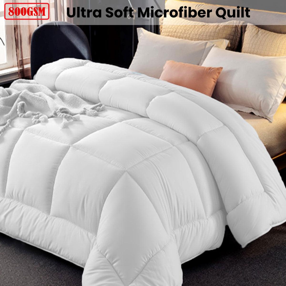 Ramesses 800GSM All Season Antibectiral Microfibre Quilt Queen - Harrogates