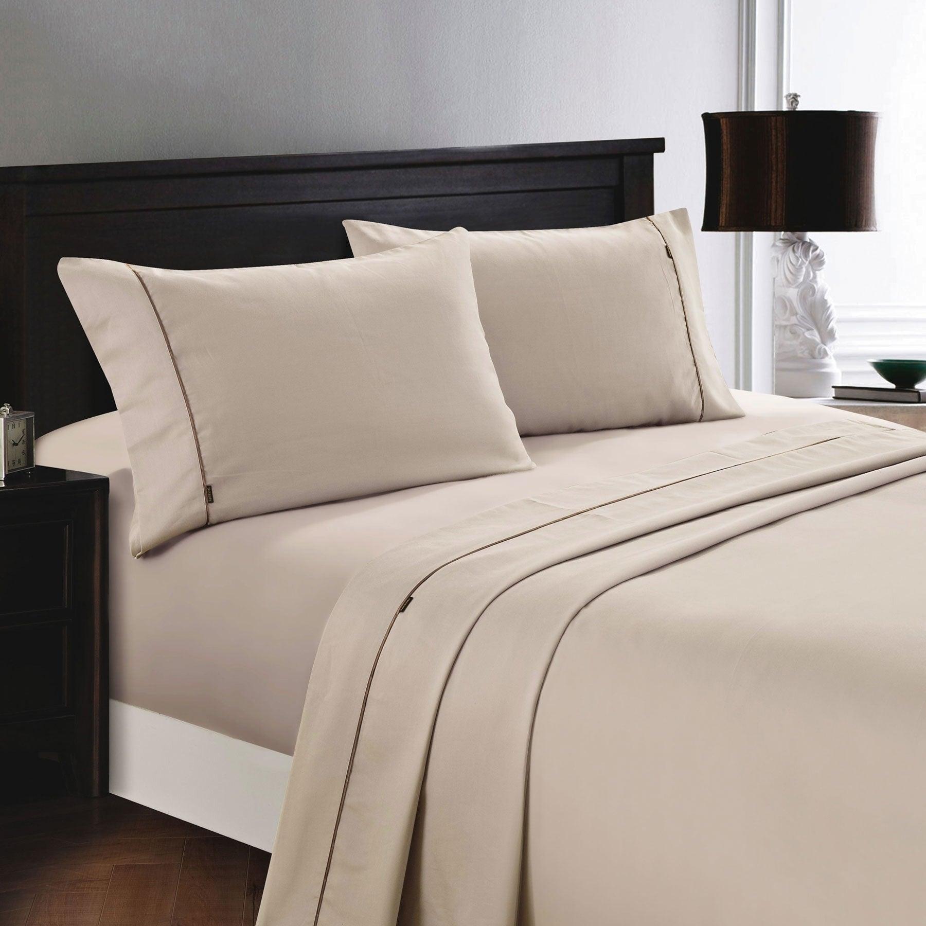 Deluxe Linen 1200TC Cotton Rich Sheet Set Linen King Single - Harrogates