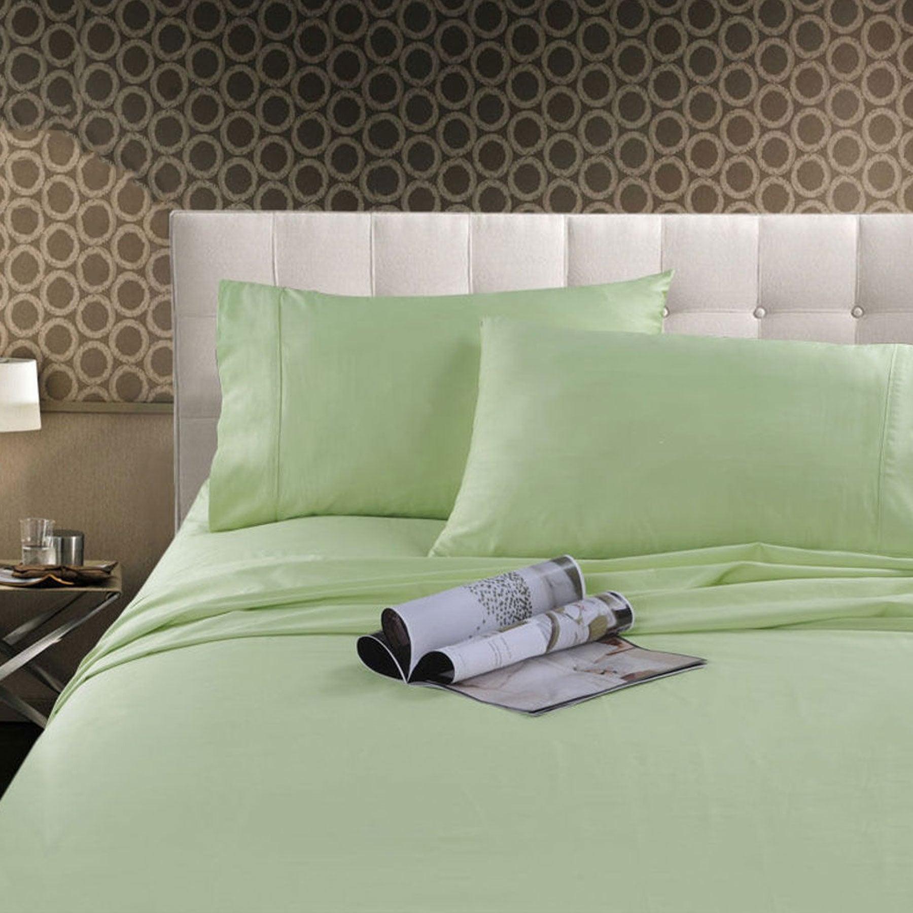 Kingtex 300TC Cotton Sheet Set Mint King - Harrogates
