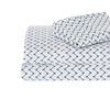Ramesses 250TC Egyptian Cotton Printed Sheet Set Navy Sefton Single - Harrogates