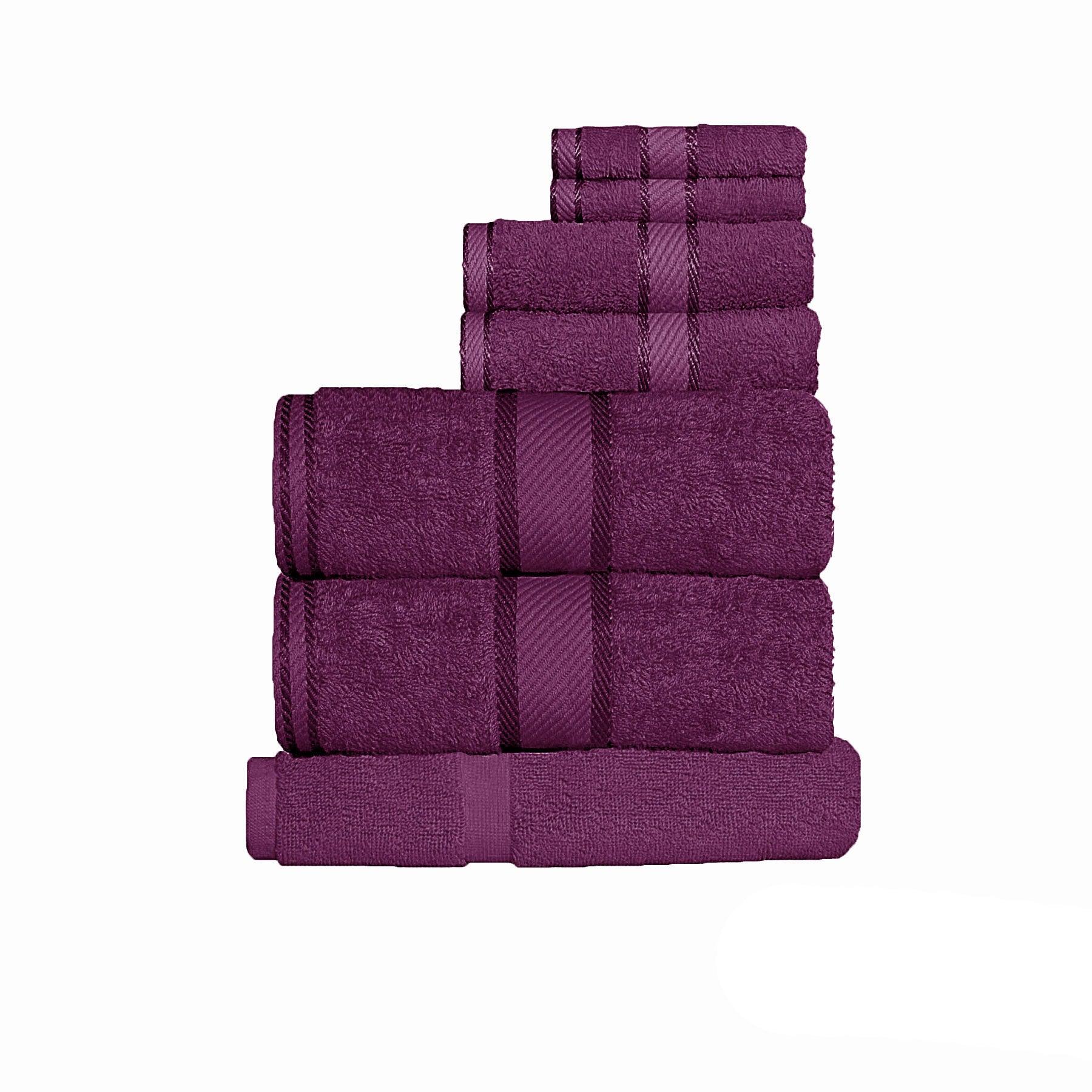 Kingtex 550gsm Cotton 7 Pce Towel Set Shiraz - Harrogates