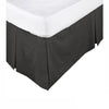KINGDOM Box Pleated Valance Black - KING SINGLE - Harrogates