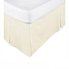 KINGDOM Box Pleated Valance Cream - KING SINGLE - Harrogates