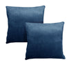 Alastairs Augusta Navy Pair of Flannel Fleece European Pillowcases - Harrogates