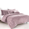 Alastairs Augusta Faux Mink Quilt / Comforter Set Blush Single - Harrogates