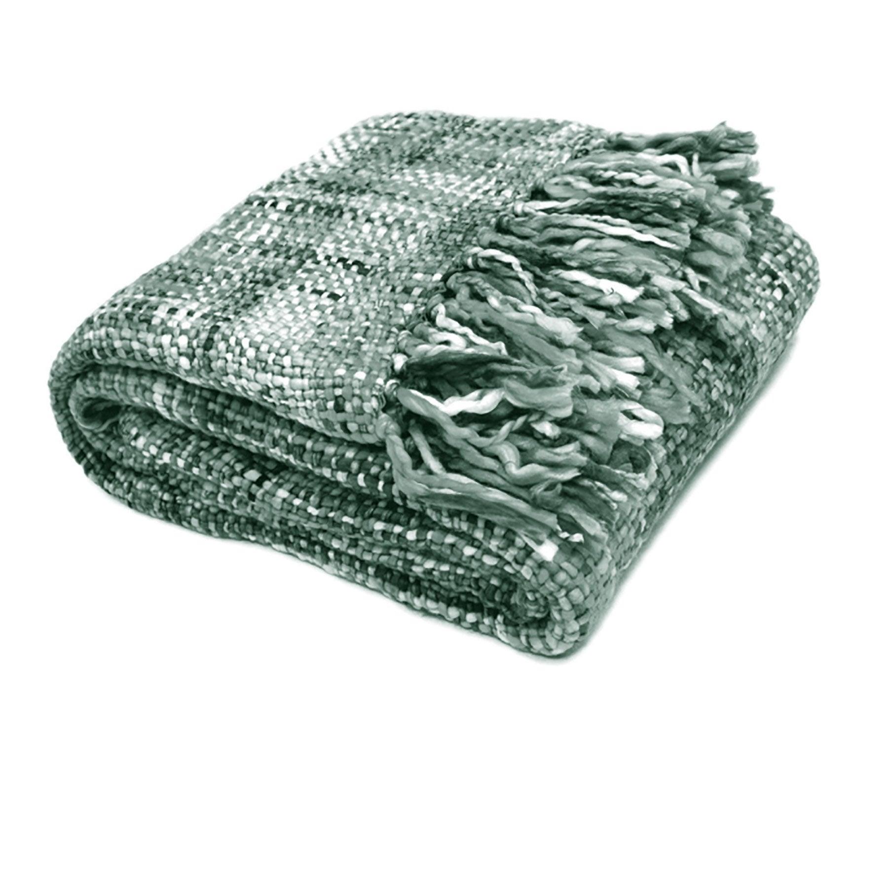 Rans Oslo Knitted Weave Throw 127x152cm - Grey Goose - Harrogates