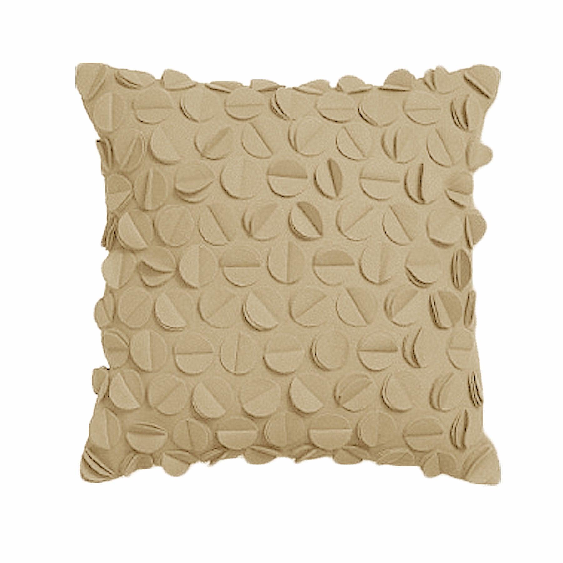 Rapee Petal Filled Cushion - Camel - Harrogates