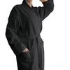 Jason 240GSM Waffle Polyester Cotton Kimono Ebony - Harrogates