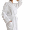 Jason 240GSM Waffle Polyester Cotton Kimono White - Harrogates