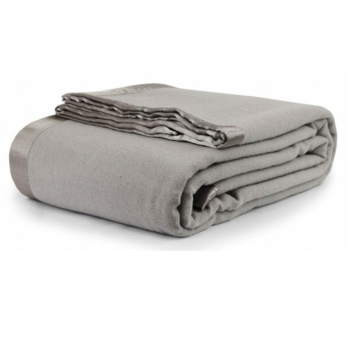 Jason 400GSM Australian Washable Wool Blanket Platinum Queen/King - Harrogates