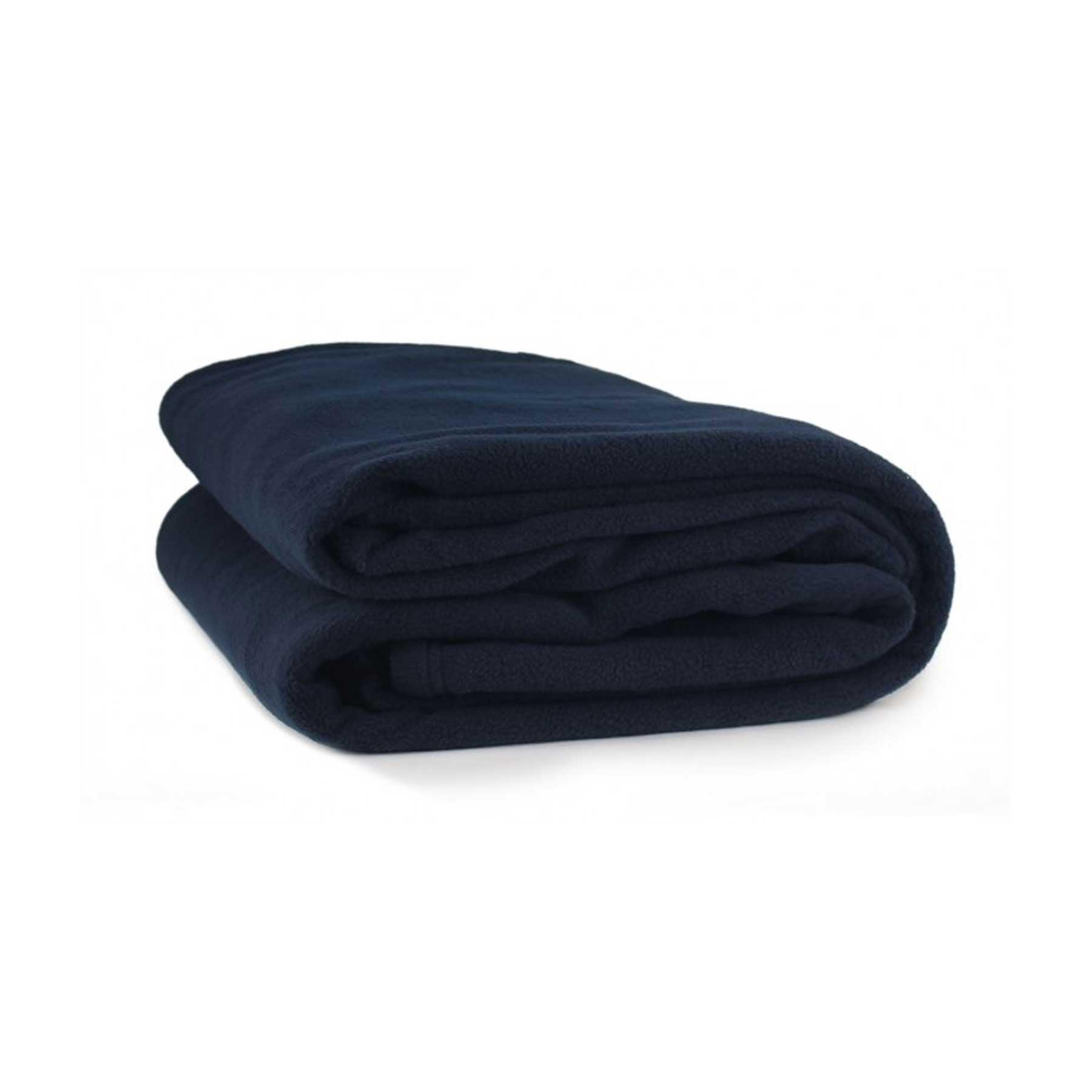Jason Polar Fleece Blanket Navy - Queen - Harrogates