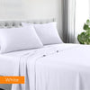 1200tc hotel quality cotton rich sheet set double white - Harrogates