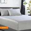 400 thread count bamboo cotton 1 fitted sheet with 2 pillowcases single silver - Harrogates