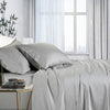 1000tc bamboo cotton sheet set silver double - Harrogates
