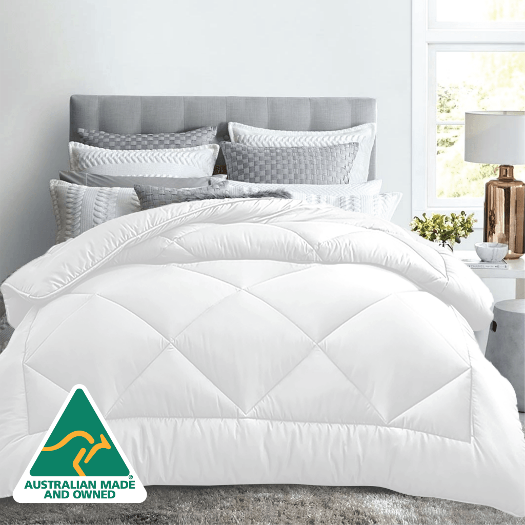 Luxor All Season Microfibre Quilt 400GSM (Double) (Made in Aus) - Harrogates