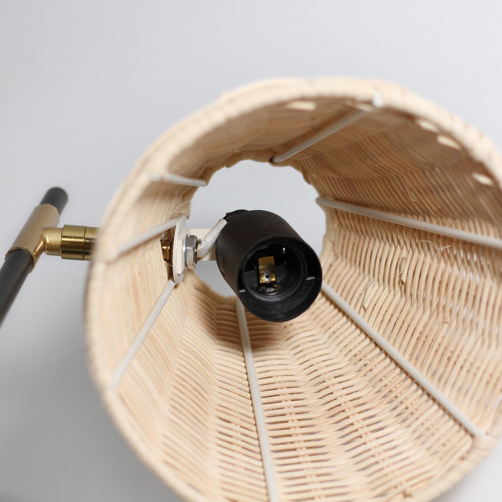 Yvette Rattan Table Lamp - Harrogates