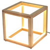 Bamboo Cube LED Lamp Modern Light Minimalistic Scandi - Natural - Harrogates