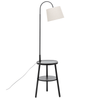 Naples Tripod Floor Lamp Shelf Storage Drawer Bed Side Table Light w/ USB Charger - Harrogates
