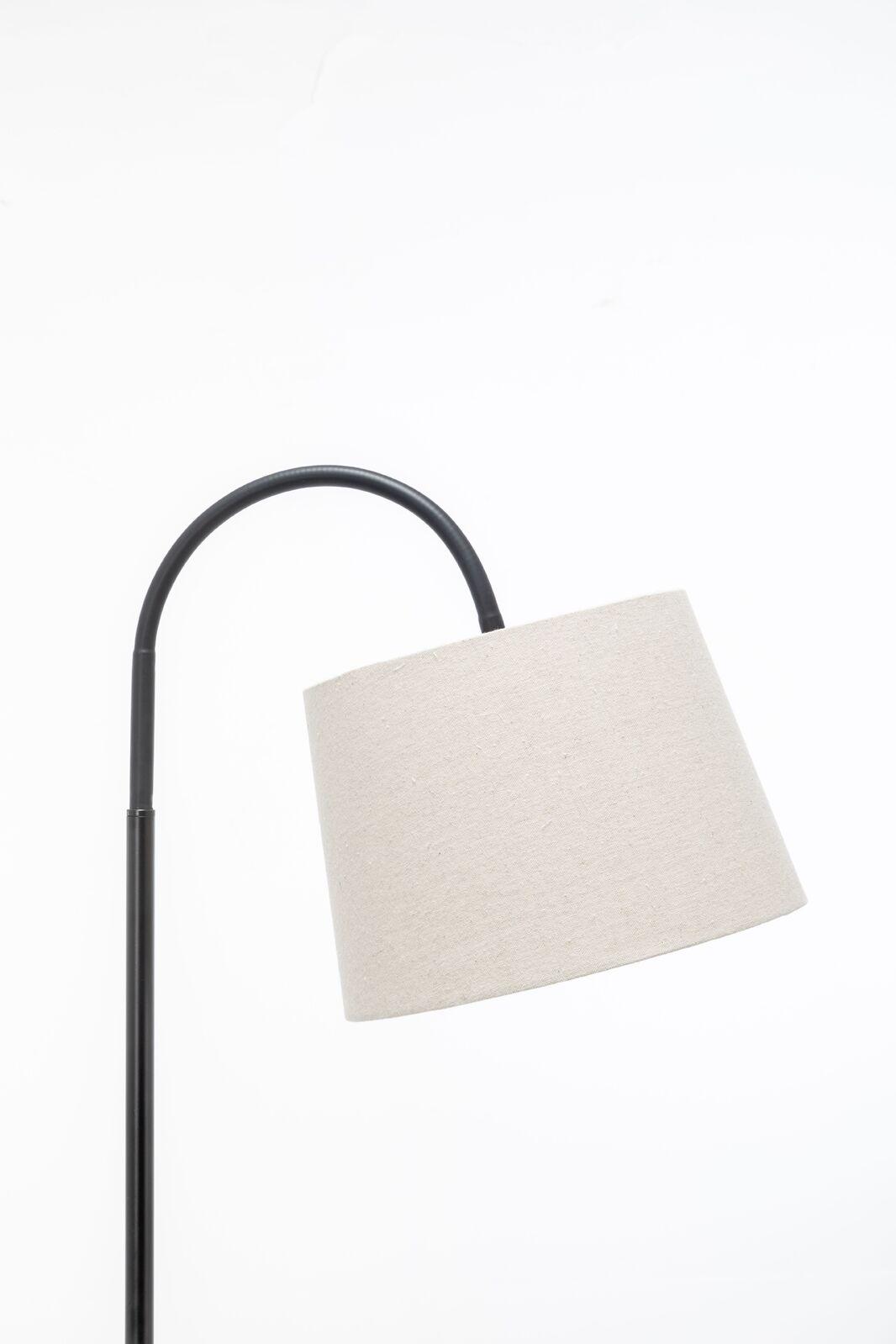 Naples Tripod Floor Lamp Shelf Storage Drawer Bed Side Table Light w/ USB Charger - Harrogates