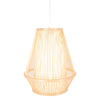 Natural Woven Bamboo Empire Pendant Lamp Hanging Light Bell Shade Boho Tropical - Harrogates