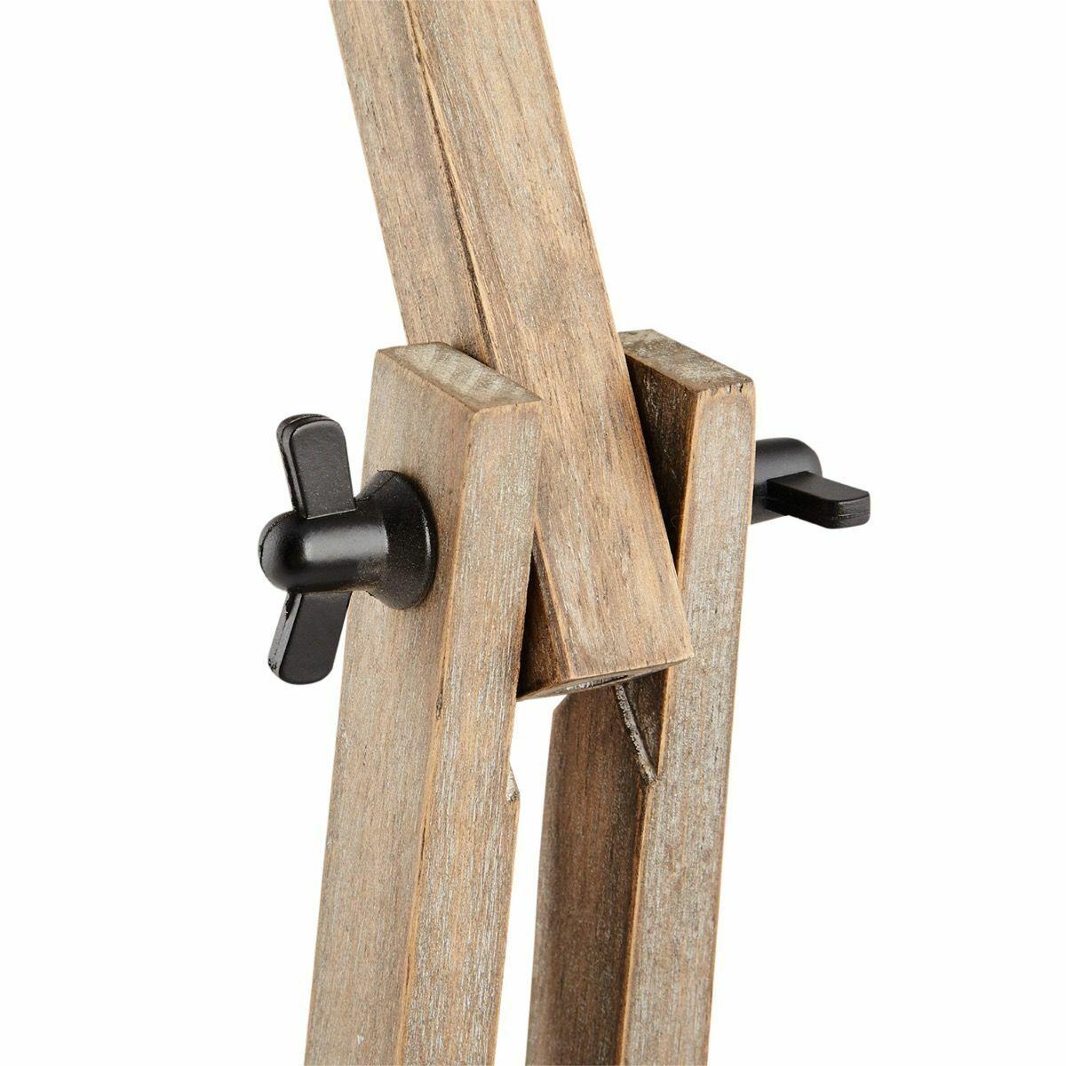 Scandi Modern Natural Wooden Table Lamp Rustic Retro Designer Vintage Light - Harrogates