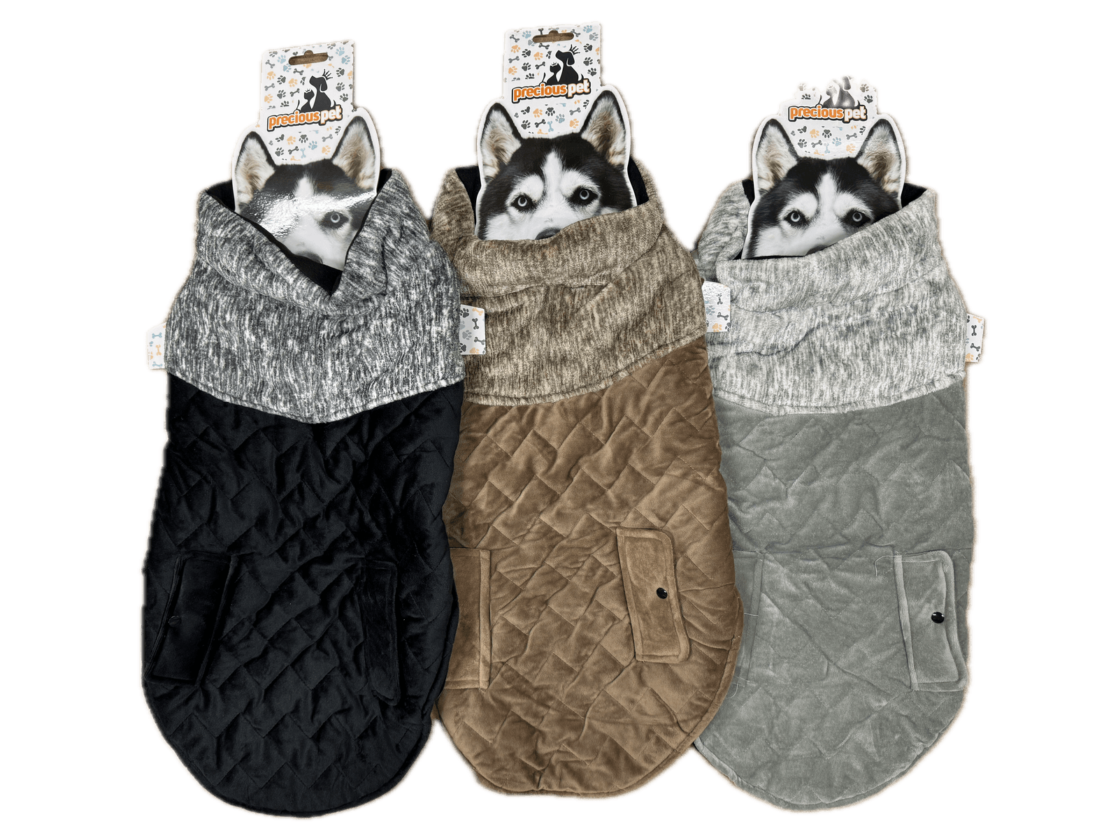 60cm Quilted Dog Jacket Coat Warm Winter Pet Clothes Vest Padded Windbreaker - Harrogates