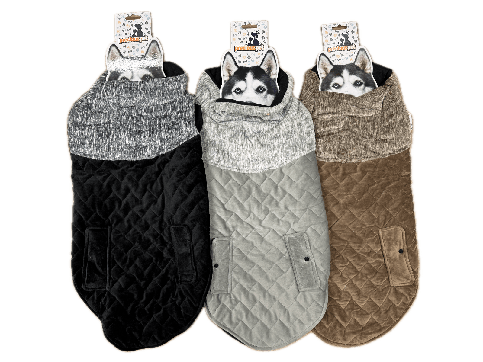 70cm Quilted Dog Jacket Coat Warm Winter Pet Clothes Vest Padded Windbreaker - Harrogates