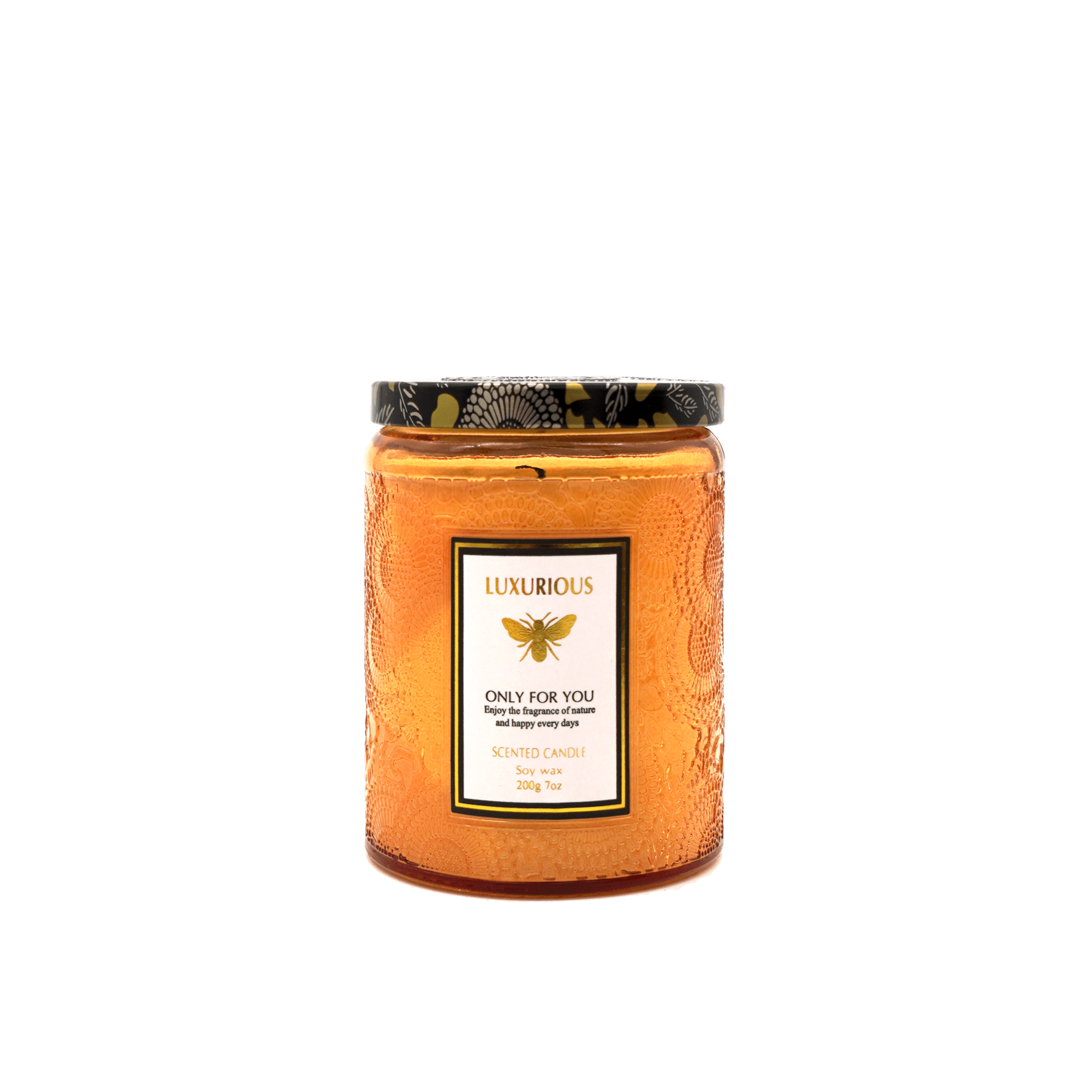 Faubourg Embossed Scented Candle amber - Harrogates