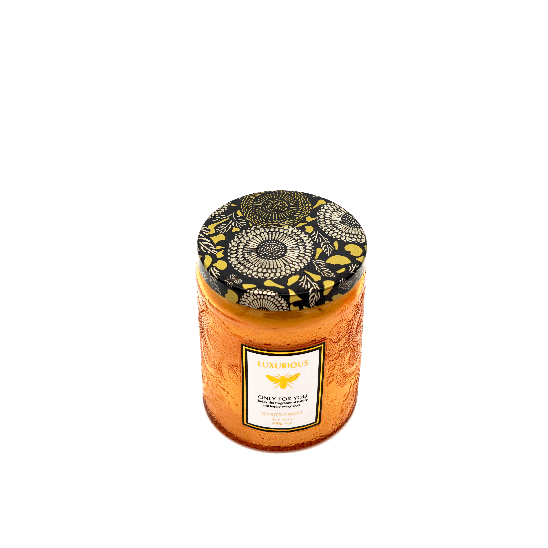 Faubourg Embossed Scented Candle amber - Harrogates