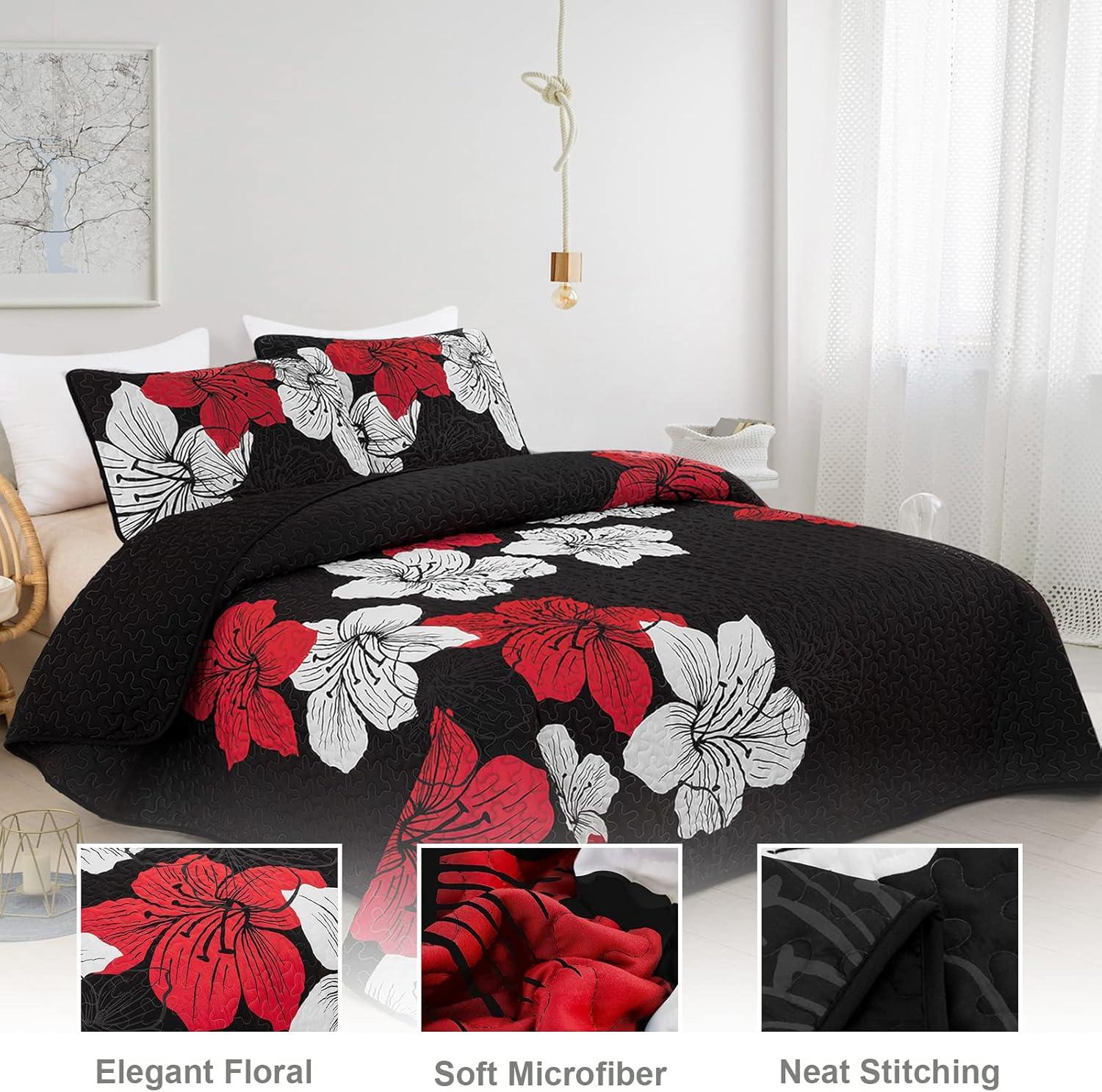 Glorious Quilted coverlet and pillowcovers set: Unmatched Beauty - Queen size - Harrogates