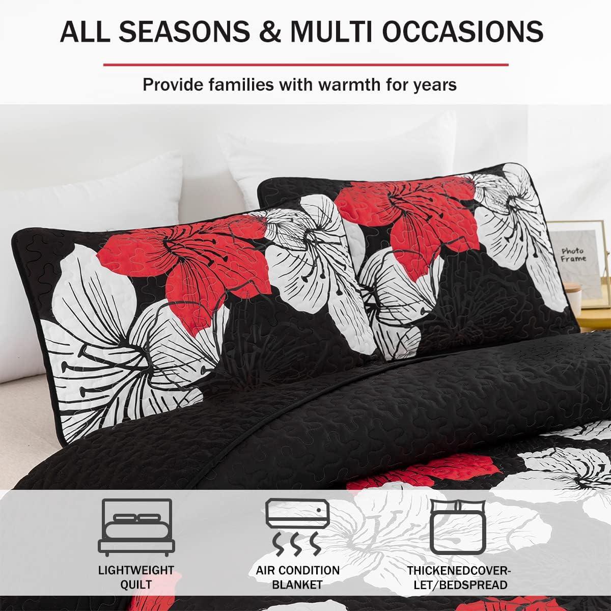 Glorious Quilted coverlet and pillowcovers set: Unmatched Beauty - Queen size - Harrogates