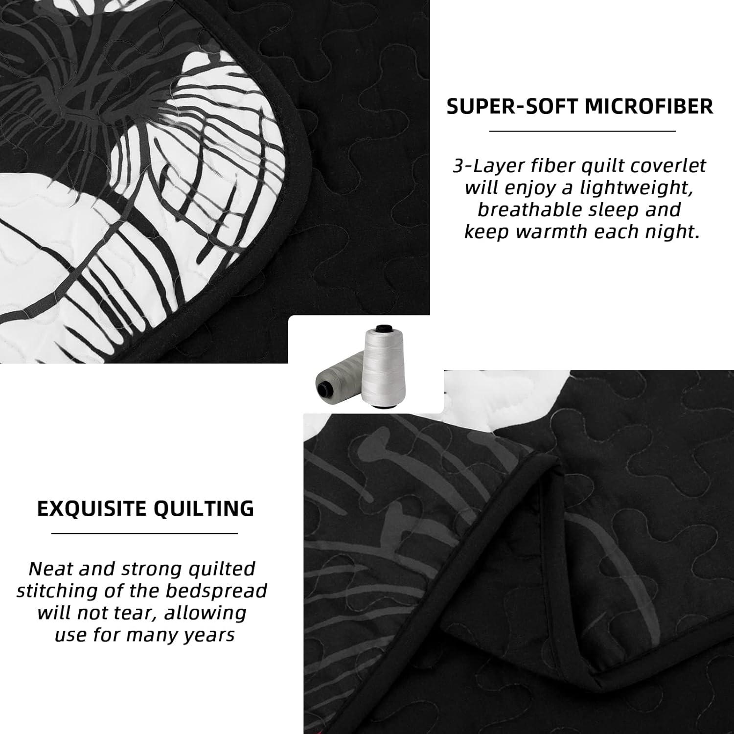 Glorious Quilted coverlet and pillowcovers set: Unmatched Beauty - Queen size - Harrogates