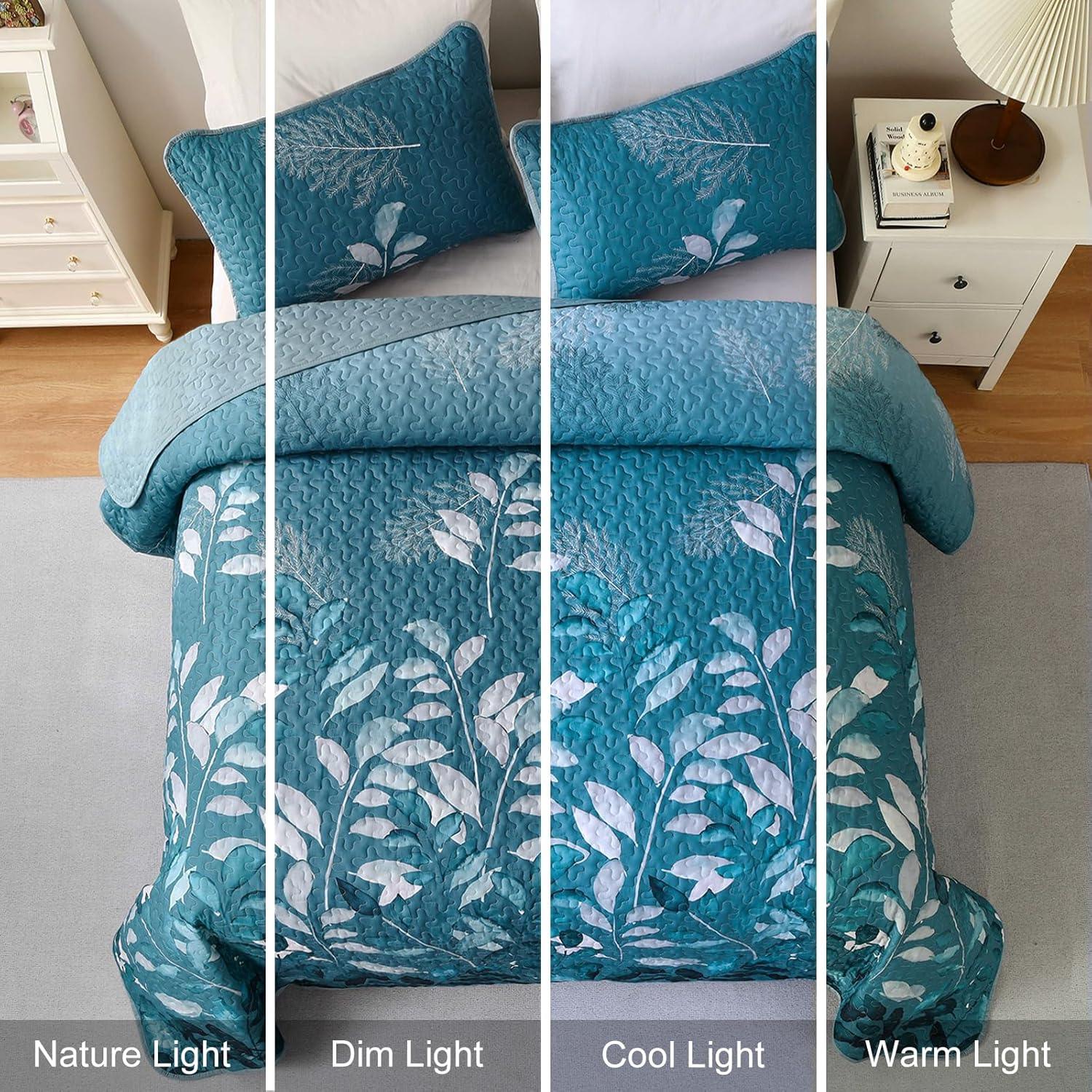 Decadent Quilted Coverlet and Pillowcases Set: Experience Supreme Comfort - Queen size - Harrogates