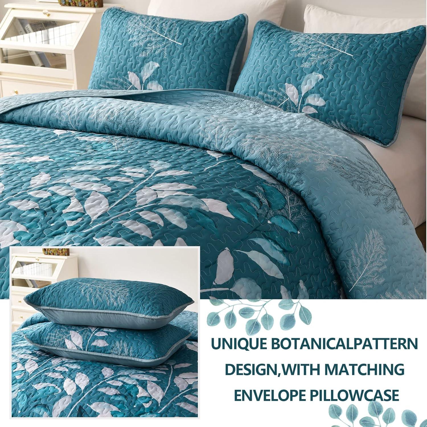 Decadent Quilted Coverlet and Pillowcases Set: Experience Supreme Comfort - Queen size - Harrogates