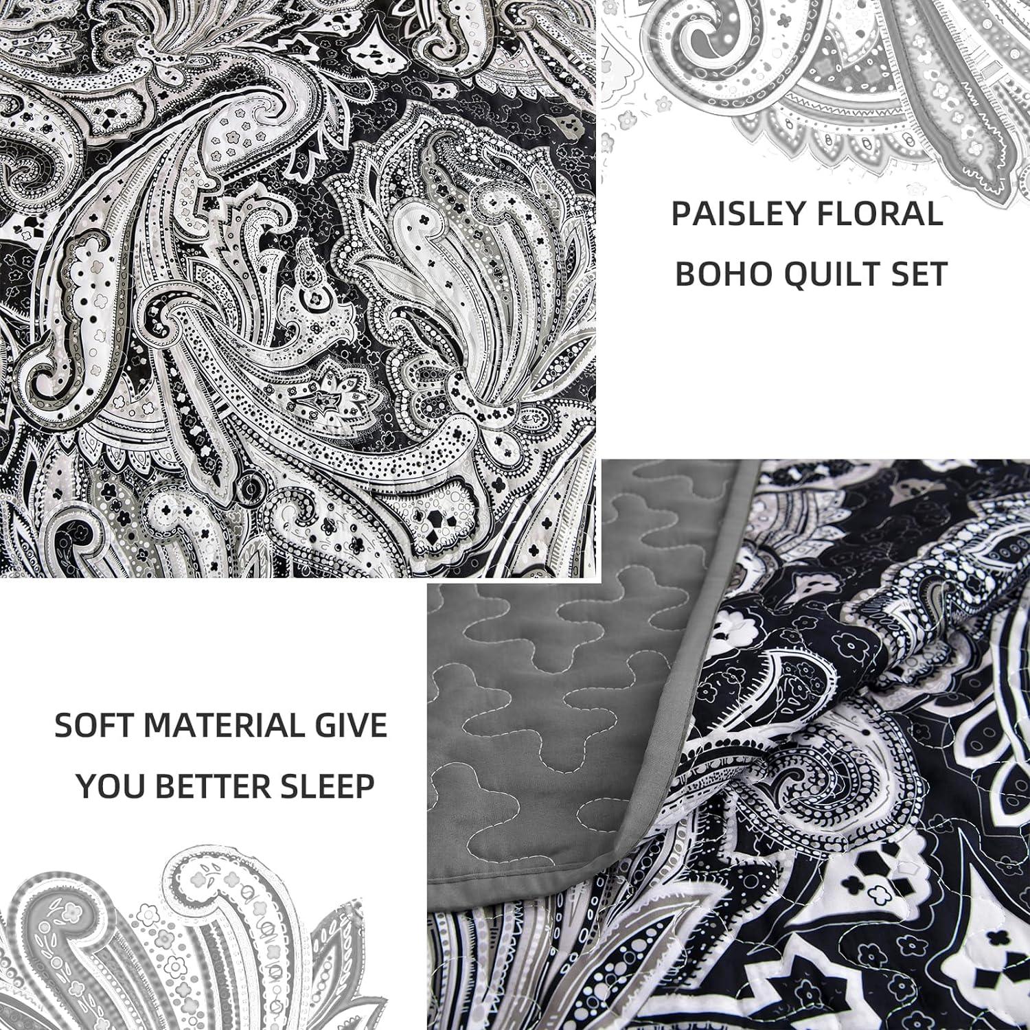 Artful Quilted Coverlet and Pillowcases Set: Beauty in Every Stitch - Queen size - Harrogates