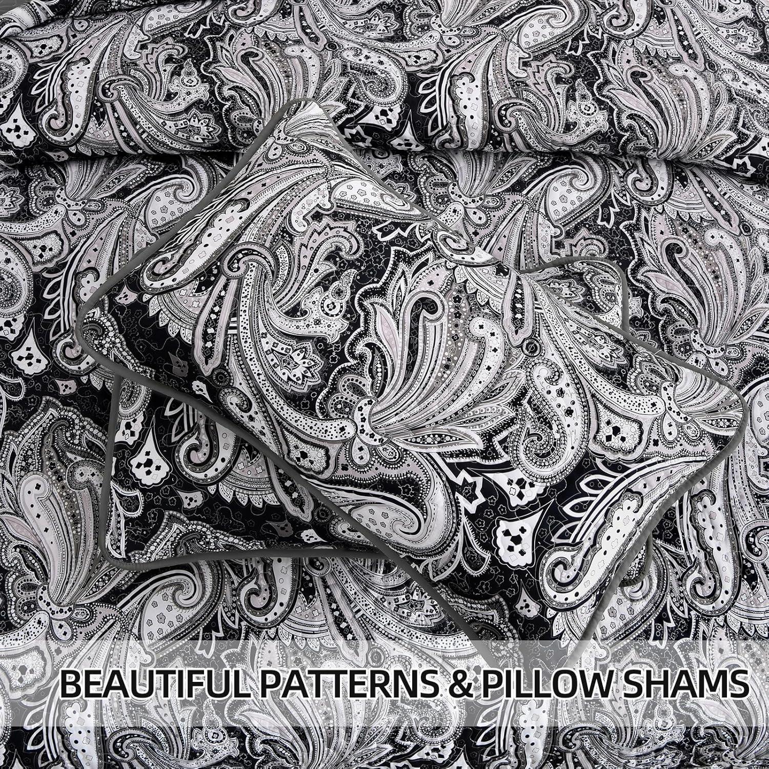 Artful Quilted Coverlet and Pillowcases Set: Beauty in Every Stitch - Queen size - Harrogates