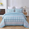 Peaceful Quilted coverlet and pillowcovers set: Relax and Unwind - Queen size - Harrogates