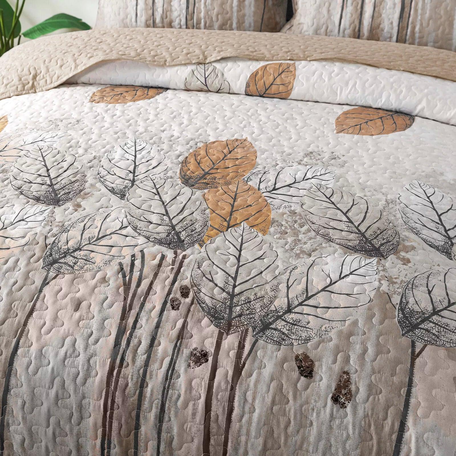 Kaleidoscope Quilted bedspread and pillowcovers set: Vibrant and Fun - Queen size - Harrogates