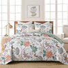 Understated Quilted coverlet and pillowcovers set: Subtle Elegance - Queen size