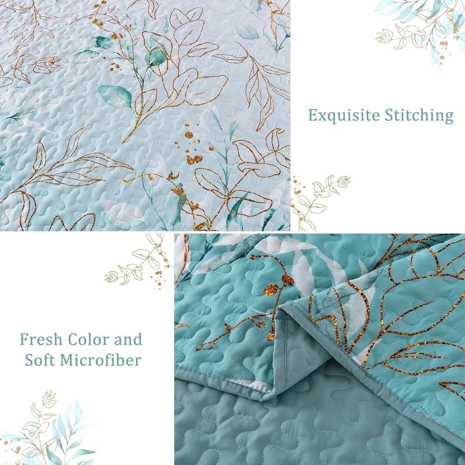 Radiating Quilted bedspread and pillowcovers set: Shine in Your Bedroom - Queen size - Harrogates