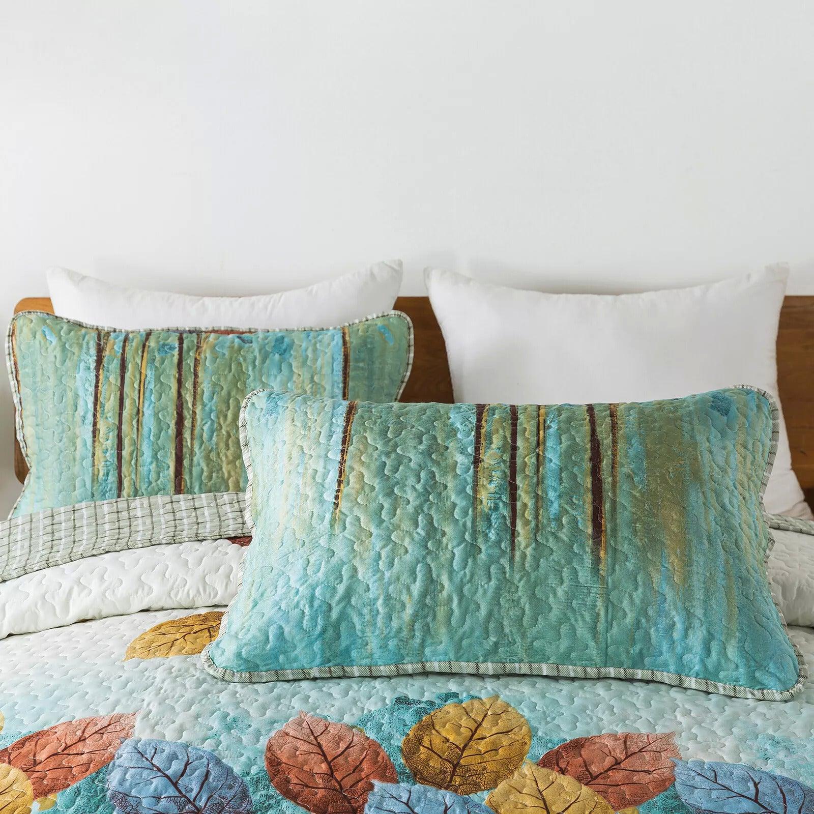 Majestic Quilted bedspread and pillowcovers set: Enhance Your Sleep Experience - Queen size - Harrogates