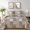 Quietude Quilted coverlet and pillowcovers set: Perfect for Relaxation - Queen size - Harrogates