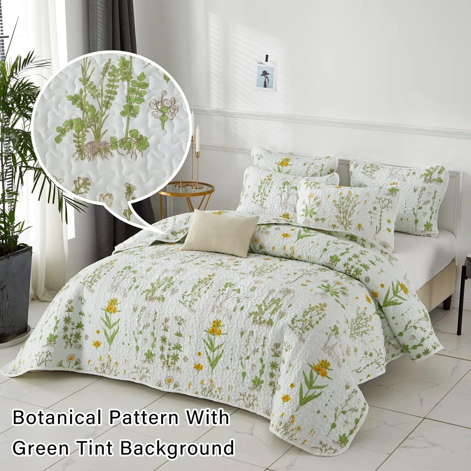 Artistic Quilted coverlet and pillowcovers set: Unleash Your Creativity - Queen size - Harrogates