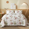 Artisan Quilted Coverlet and Pillowcases Set: A Masterpiece for Your Bed - Queen size - Harrogates