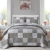 Bold Quilted bedspread and pillowcovers set: Make a Statement - Queen size - Harrogates